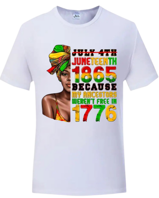 “Juneteenth 1865-Lady” Customized T-Shirt