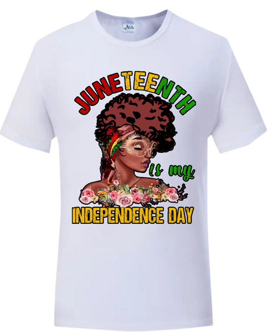 “Juneteenth My Independence Day” Customized T-Shirt