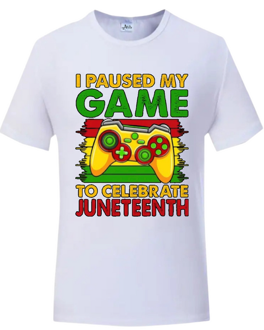 “Juneteenth No Games” Customized T-Shirt