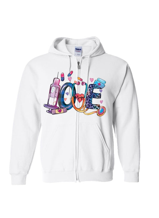 Nurse Zipper Hoodies