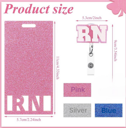 RN Badge Reel with Card